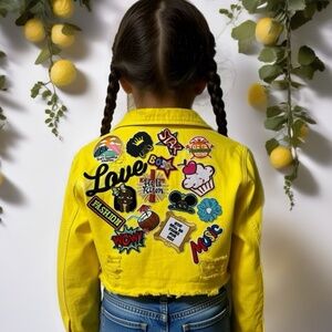 Girls patch jacket